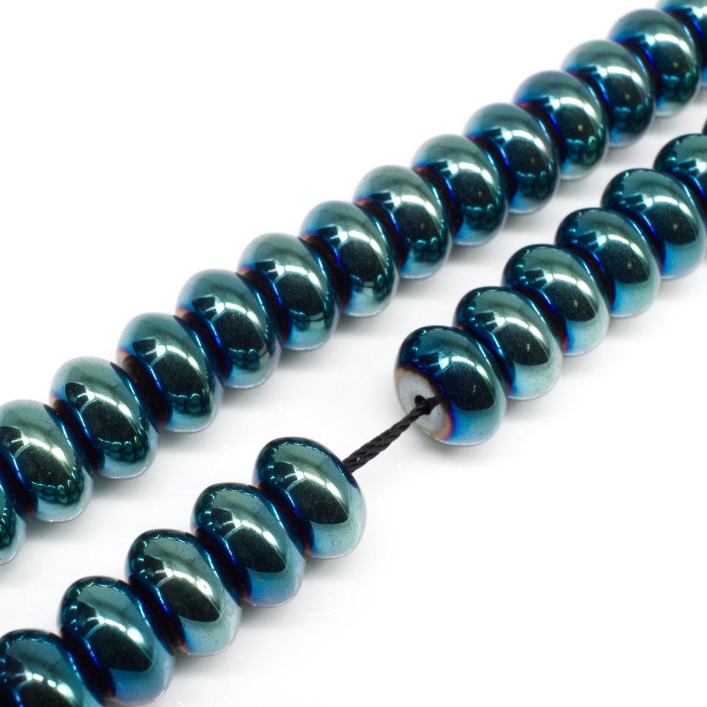 10x6mm hematite beads — for jewelry making, crafting, and beadwork projects