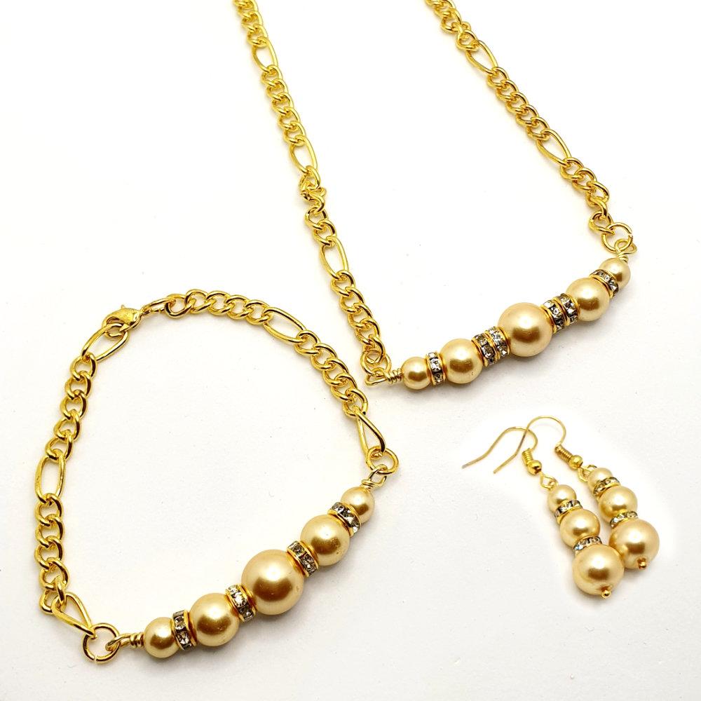 Camilla Jewellery Kit golden haze jewelry making kit — DIY set with beads and instructions for creating handmade jewelry