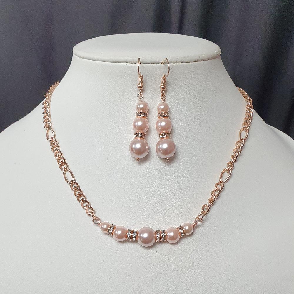 Camilla Jewellery Kit rose pink jewelry making kit — DIY set with beads and instructions for creating handmade jewelry