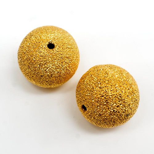 Stardust Beads 16mm Gold 1 pcs for jewellery making