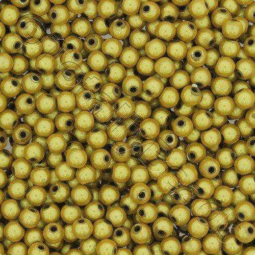 4mm Miracle acrylic round beads 4mm round yellow 120pcs — pack of 120, reflective 3D-effect beads ideal for jewelry making, crafts, and d…