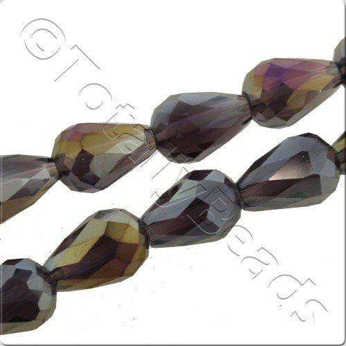 11mm crystal beads purple rainbow — faceted for jewelry making and beadwork