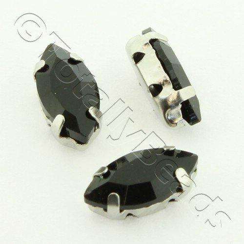 10mm crystal beads jet black — faceted for jewelry making and beadwork