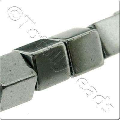2mm hematite cube — for jewelry making, crafting, and beadwork projects