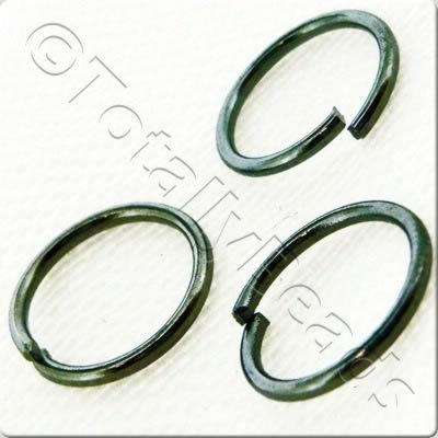 Jump Rings 8mm - Black Plated