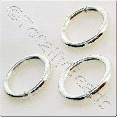 Jump Rings 12x1.2mm - Silver Plated