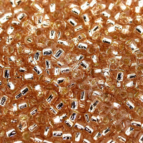 Toho Size 8 Seed Beads 10g - Silver Lined Rosaline