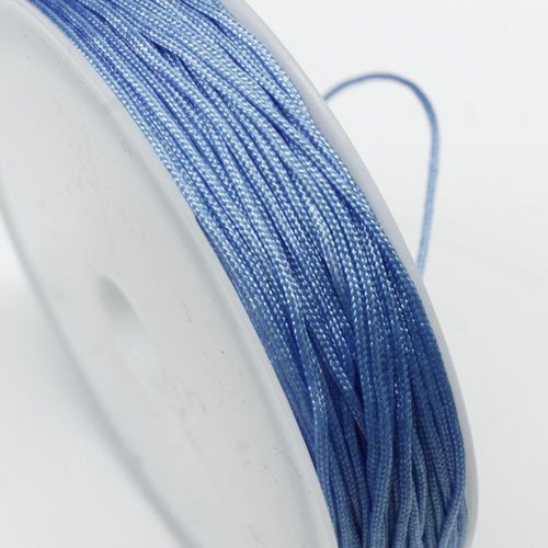 Rattail Cord 0.6mm Baby Blue 10m for jewellery making