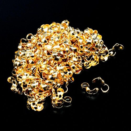 Calotte with Hook 50pcs Champagne Gold Plated for jewellery making