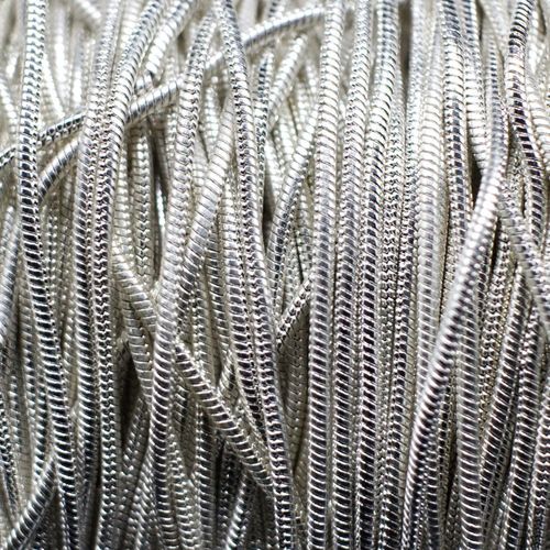 Chain Silver Plated Snake 1mm 1 metre for jewellery making