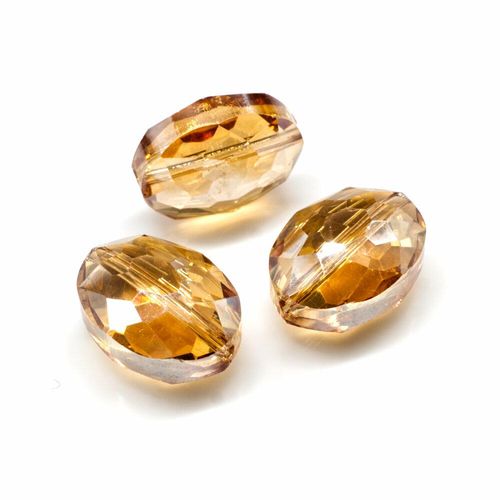 16mm crystal beads auburn, pack of 8 — faceted for jewelry making and beadwork