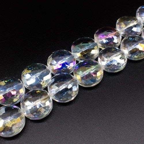 14mm crystal beads, pack of 8 — faceted for jewelry making and beadwork