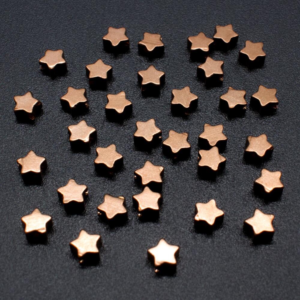 Iron Bronze Spacer Bead Star 5mm 30pcs for jewellery making