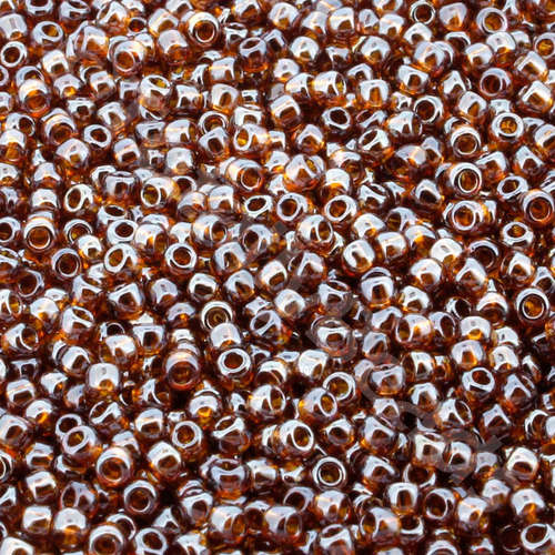Toho Size 11 Seed Beads 10g - Trans Lustered Smoky Topaz
