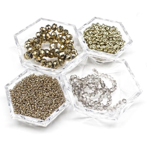 Sophie Bauble Zoom 30/5 gold diamond jewelry making kit — DIY set with beads and instructions for creating handmade jewelry