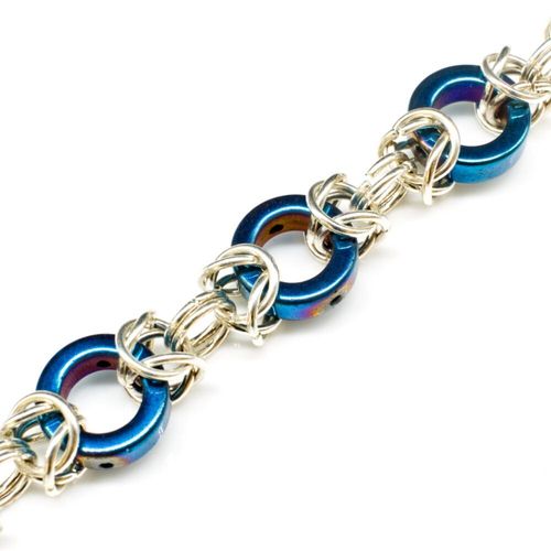 Brooke Byzantine Jewellery blue jewelry making kit — DIY set with beads and instructions for creating handmade jewelry
