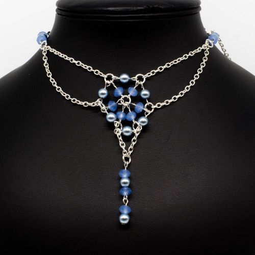 Laurel Necklace lagoon ice necklace making kit — DIY set with beads and instructions for creating handmade jewelry