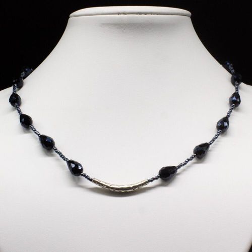 Zoe Necklace hematite necklace making kit — DIY set with beads and instructions for creating handmade jewelry