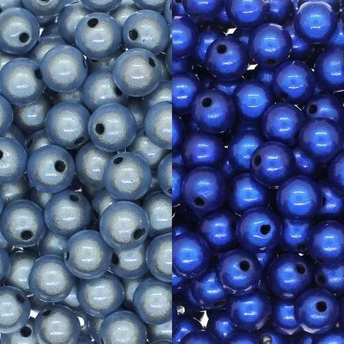BC 2023 WK 43 Floral Hanging Decoration Blues 4mm for jewellery making