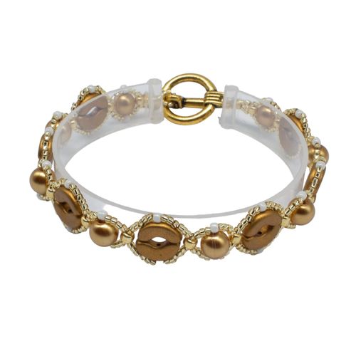 Puca Pepa Jewellery Bronze Gold Matt 6mm for jewellery making