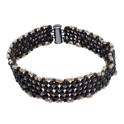 Chenille Crystal Bracelet frost iris bracelet making kit — DIY set with beads and instructions for creating handmade jewelry