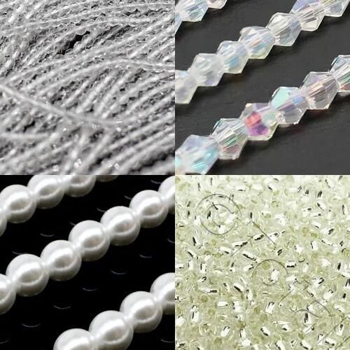 BC24 WK15 Summer Wave Crystal White 3mm for jewellery making