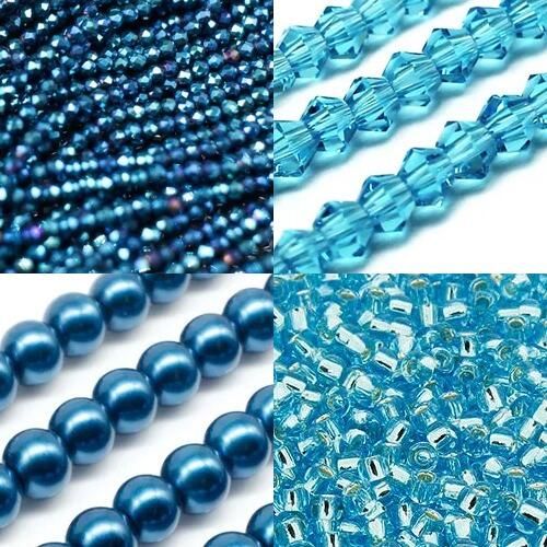 BC24 WK15 Summer Wave Cyan Aqua 3mm for jewellery making
