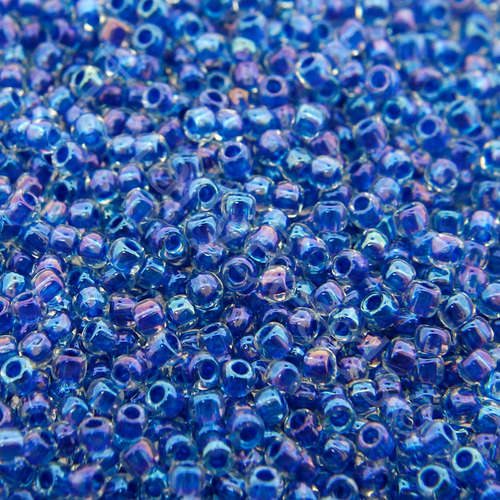 Toho Size 11 Seed Beads 10g - Inside Colour Luster Crystal - Caribean