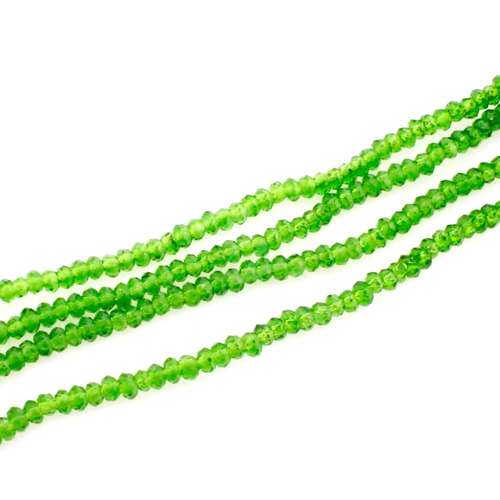 2mm crystal beads fern green, pack of 200 — faceted for jewelry making and beadwork