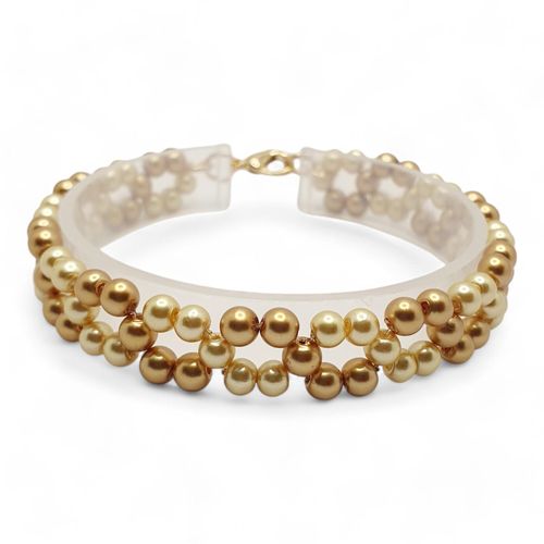 Dionne Pearl Bracelet makes 3 golden dawn bracelet making kit — DIY set with beads and instructions for creating handmade jewelry