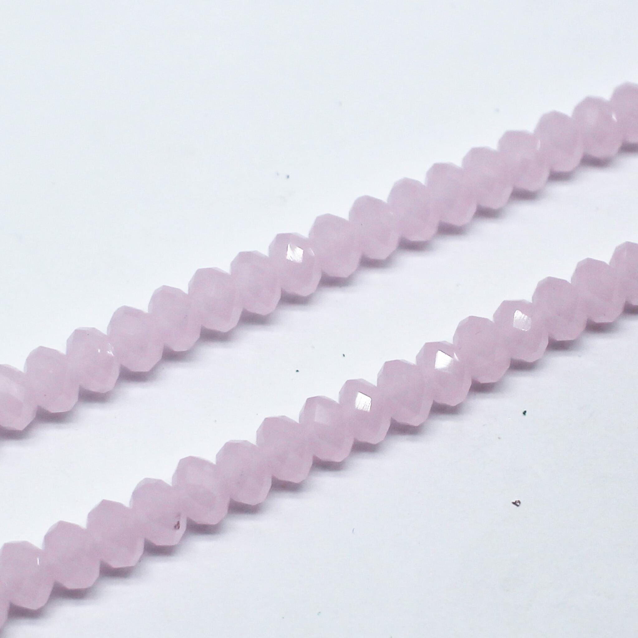 6mm crystal beads rosaline, pack of 100 — faceted for jewelry making and beadwork