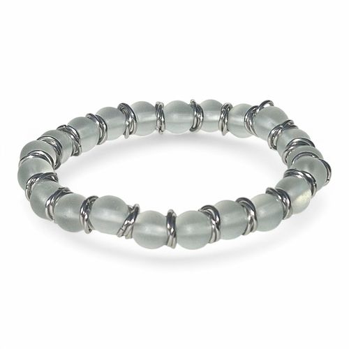 Mobius Stretch Bracelets clear bracelet making kit — DIY set with beads and instructions for creating handmade jewelry
