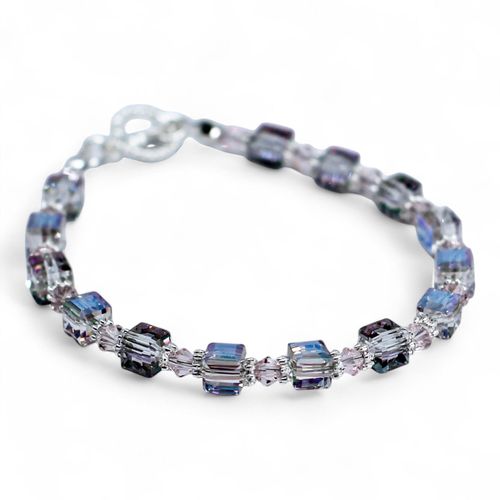 Alice Crystal Bracelet Makes 5 mystic & silver bracelet making kit — DIY set with beads and instructions for creating handmade jewelry