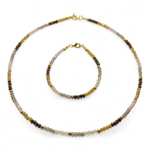 Danniella Crystal Rainbow Jewellery 3 Sets dawn jewelry making kit — DIY set with beads and instructions for creating handmade jewelry