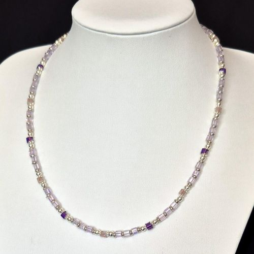 Lina Cube Jewellery lilac jewelry making kit — DIY set with beads and instructions for creating handmade jewelry