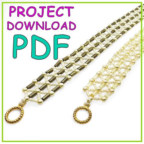 Tube Lattice Bracelet PDF Download for jewellery making