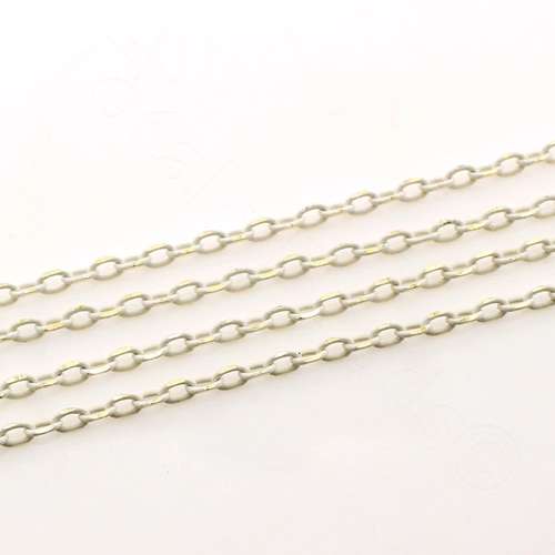 Coloured Jewellery Chain - White