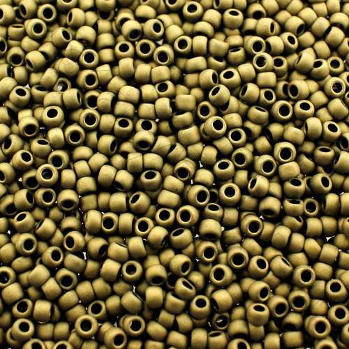 Toho Size 8 Seed Beads 10g - Matt Dk Copper