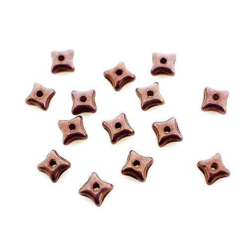 Czech Pinch Square 5mm - Gold Amethyst 70pcs