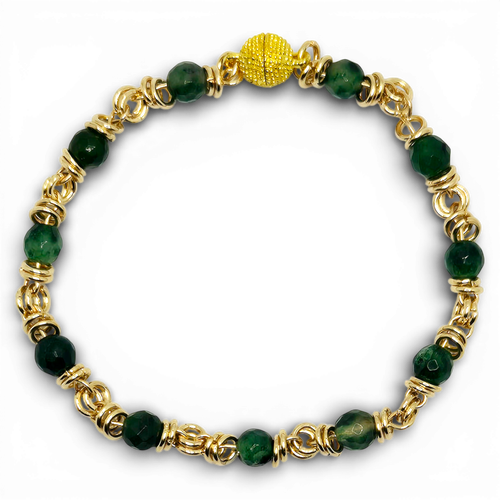 Leonie Jade Bracelets Moss Green for jewellery making