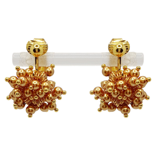 Polly Pearl Cluster Earrings (2) Ecru for jewellery making