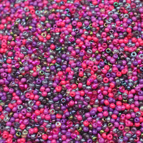 FGB Seed Bead Mix Size 12 50g Boysen Berry 6mm for jewellery making
