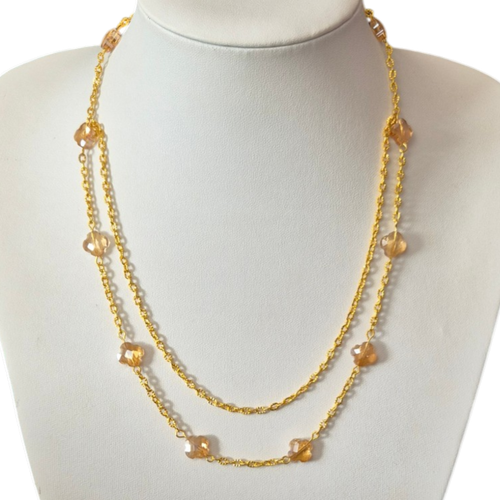Sinead Clover Necklace x2 Auburn for jewellery making