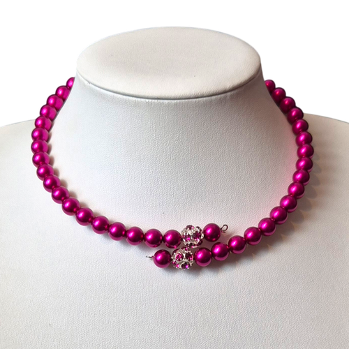 Shona Wrap Necklace Magenta for jewellery making