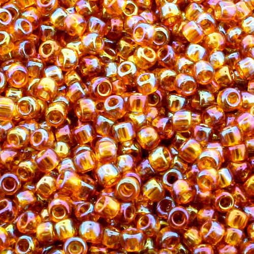 Toho Size 11 Seed Beads 10g Trans Rainbow Topaz 6mm for jewellery making