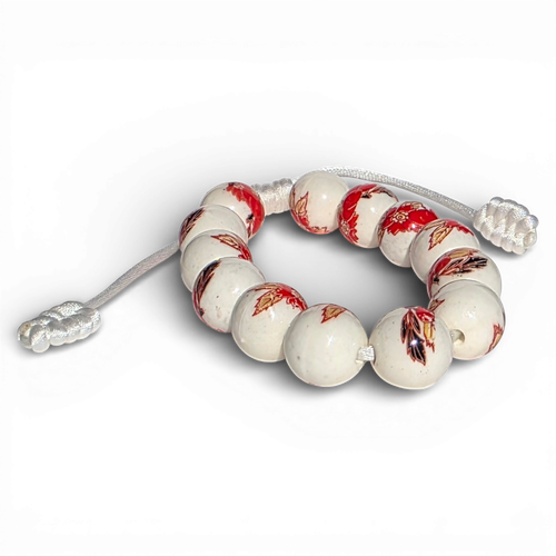 Porcelin Woven Bracelet Autumn 5mm for jewellery making
