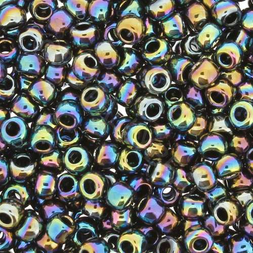 Toho Size 6 Seed Beads 10g - Metallic Rainbow Iris
