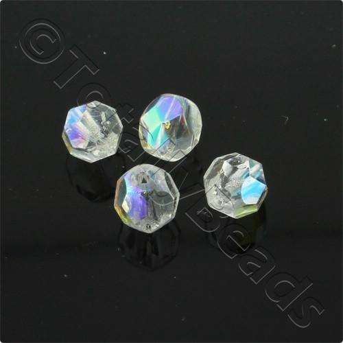6mm Czech glass fire polished faceted beads crystal ab 50pcs — pack of 50, high-quality faceted beads perfect for jewelry making and bead…