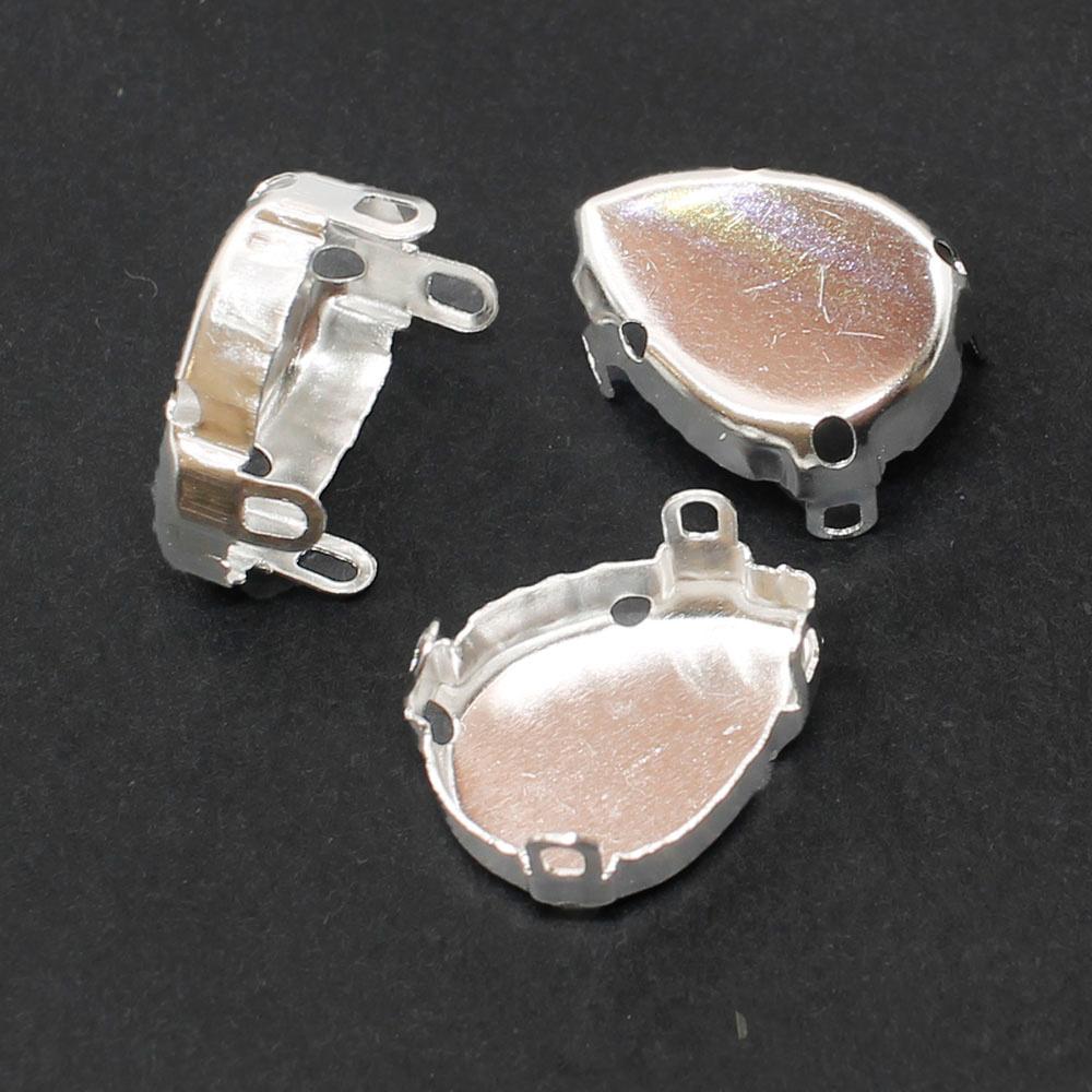 18mm resin Rivoli stone — faceted round crystal-style cabochon ideal for jewelry making, settings, and crafts