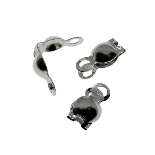 Calotte with Loop 50pcs - Rhodium
